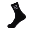 Número Logo Calcetines de baloncesto al aire libre Calcetines deportivos atléticos Blanco para hombres Calcetines invisibles